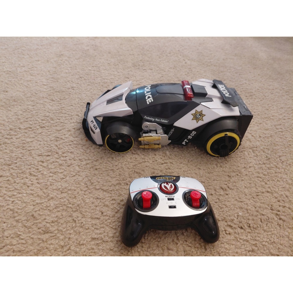 Fast Lane RC Police Car PT-808 Morphing Robot Toy with Remote Control READ